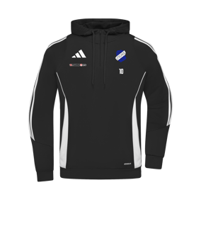 adidas Tiro 24 Hoody Schwarz Weiss 