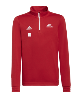 adidas Entrada 22 HalfZip Sweatshirt Kids Rot