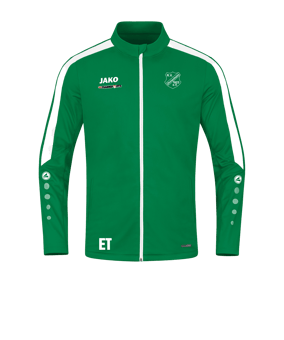 JAKO Power Polyesterjacke Grün Weiss F200