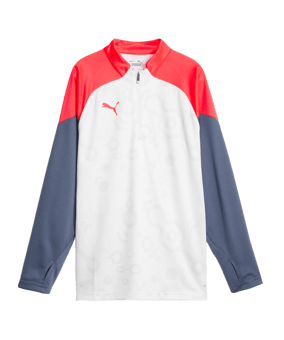 PUMA individualCUP HalfZip Sweatshirt Kids F53 - weiss