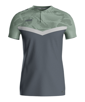 JAKO Iconic Poloshirt Grau Grün F852 - grau