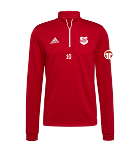 adidas Entrada 22 HalfZip Sweatshirt Rot