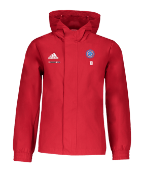 adidas Entrada 22 Allwetterjacke Kids Rot