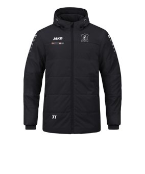 JAKO Team Coach Kapuzenjacke Schwarz F800