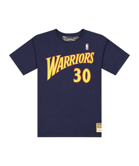 Mitchell and Ness NBA Golden State Warriors Stephen Curry T-Shirt Blau - blau