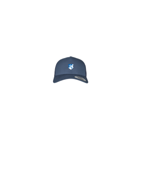 Merch 5 Panel Retro Trucker Cap Navy