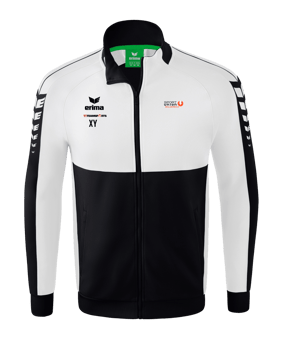 Erima Six Wings Trainingsjacke Schwarz Weiss
