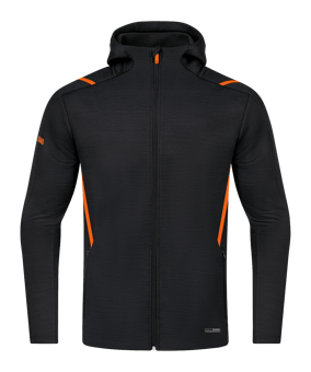 JAKO Challenge Freizeit Kapuzenjacke Orange F506