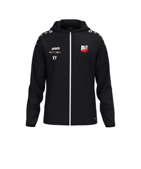 JAKO One Kapuzenjacke Schwarz F800