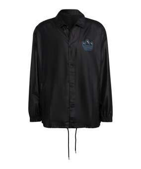 adidas Originals Coach Jacke Schwarz Weiss - schwarz
