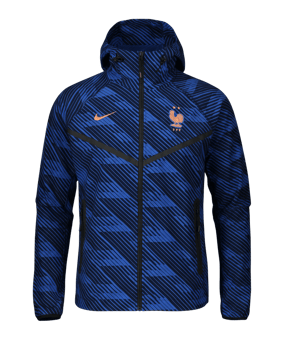 Nike FFF Frankreich Windjacke Blau F480 - blau