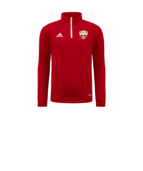 adidas Entrada 22 HalfZip Sudadera Niños Rojo 
