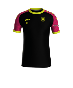 JAKO Iconic Trikot Schwarz Pink Gelb F805