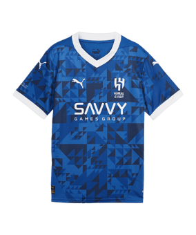 PUMA Al Hilal Trikot Home 2024/2025 Kids Blau F01 - schwarz
