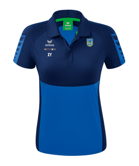 Erima Six Wings Poloshirt Damen Blau