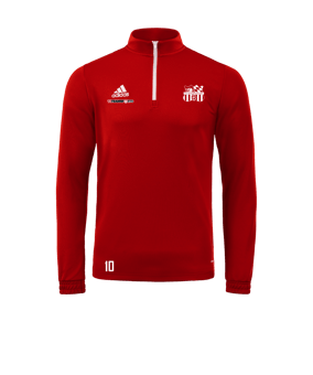 adidas Entrada 22 HalfZip Sweatshirt Rot