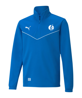 PUMA teamRISE HalfZip Sweatshirt Kids Blau F02