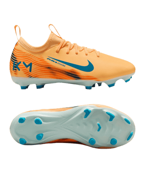 Nike Jr Air Zoom Mercurial Vapor XVI Academy FG/MG Kylian Mbappe Signature Kids Orange F801 - orange
