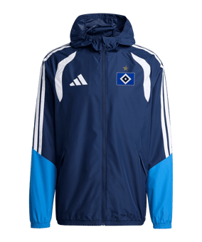 adidas Hamburger SV Regenjas Blauw - blauw