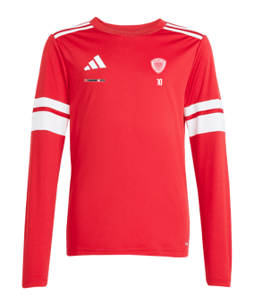 adidas Squadra 25 Trikot Langarm Kids Rot