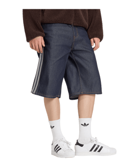 adidas Originals Firebird Adicolor Mid-Rise Straight Leg Korte broek Blauw - blauw