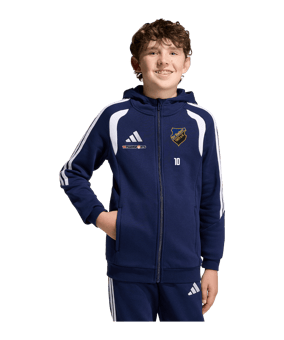 adidas Tiro 26 League Kapuzenjacke Kids Dunkelblau