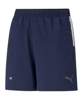 PUMA teamLIGA Sideline Short Kids Blau Schwarz F06