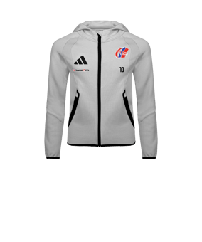 adidas Tiro Travel Hoody Kids Grau