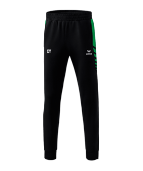 Erima SIX WINGS Trainingshose Schwarz Grün