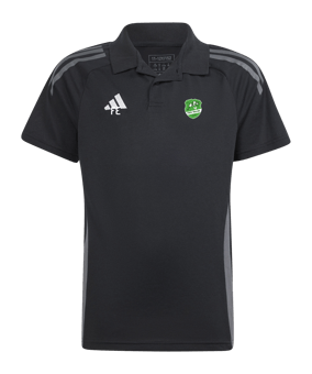 adidas Tiro 24 Competition Poloshirt Kids Schwarz Grau