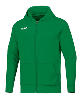 JAKO Base Kapuzenjacke Kids Grün F06