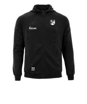 adidas Tiro 25 Travel Kapuzenjacke Schwarz