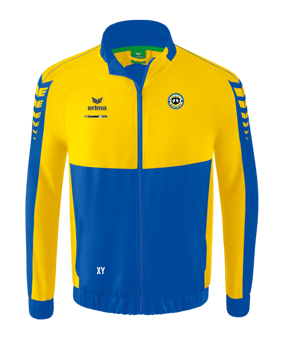 Erima Six Wings Präsentationsjacke Kids Blau Gelb