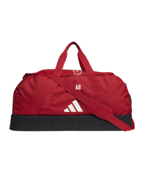 adidas Tiro League Duffel Bag Gr. L Rot Weiss