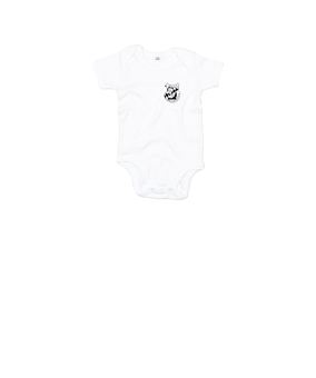 Merch Baby Body White | #logo1c