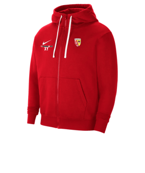 Nike Park 20 Fleece Kapuzenjacke Rot Weiss F657