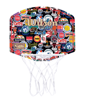 Wilson Team Retro Mini Hoop Trainingzubehör Mehrfarbig - mehrfarbig