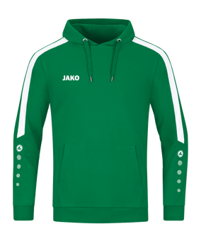 JAKO Power Hoody Kids Grün Weiss F200 - gruen