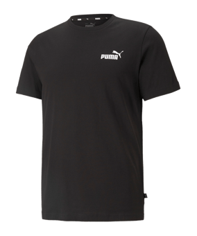 PUMA Essentials Small Logo T-Shirt Schwarz F01 - schwarz