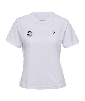 Hummel Trainingsshirt Damen Weiß F9001