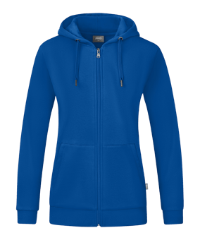 JAKO Organic Kapuzenjacke Damen Blau F400