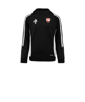 Sweat à capuche adidas Tiro 24 enfants noir blanc 