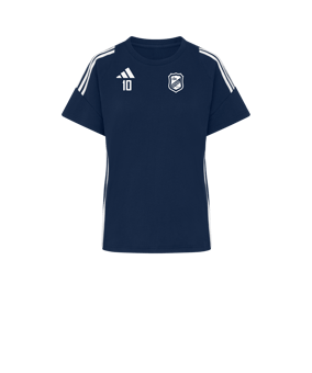 adidas Tiro 24 T-Shirt Damen Blau Weiss