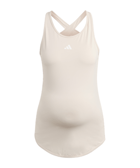 adidas Maternity Trainings Tanktop Damen Rosa - beige