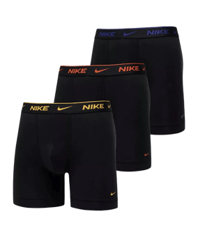 Nike Boxer Brief 3er Pack Boxershort Schwarz Ftqy - schwarz