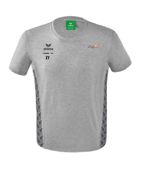 Erima Team Essential T-Shirt Hellgrau Grau