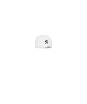 Merch 5 Panel Classic Snapback Cap White Green | logo1c