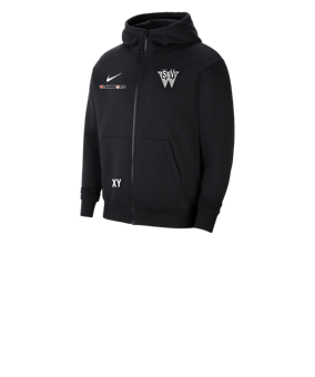 Nike Park 20 Fleece Kapuzenjacke Kids Schwarz F010