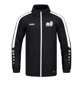 JAKO Power Allwetterjacke Schwarz Weiss F800