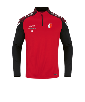 JAKO Performance Ziptop Rot Schwarz F101